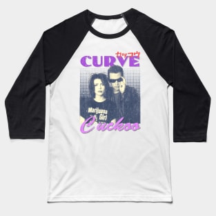 Curve Vintage 1992 // Cuckoo Original Fan Design Artwork Baseball T-Shirt